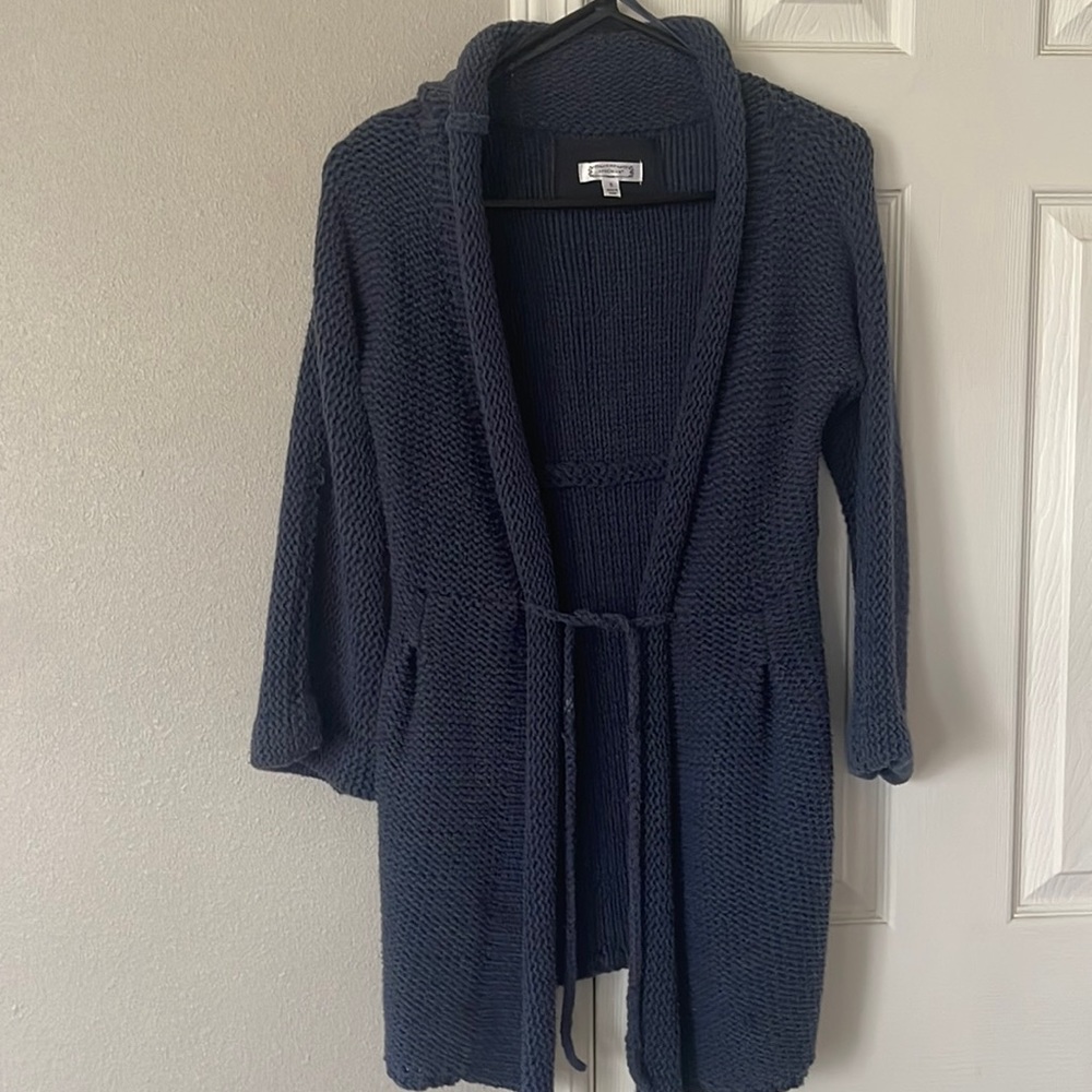 Aphorism quarter length sleeve sweater Navy Blue